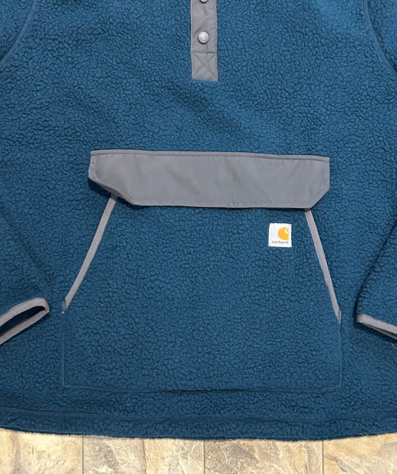 NWT Carhartt Men’s Fleece Pullover Sherpa Jacket 104991 Size XLT TALL