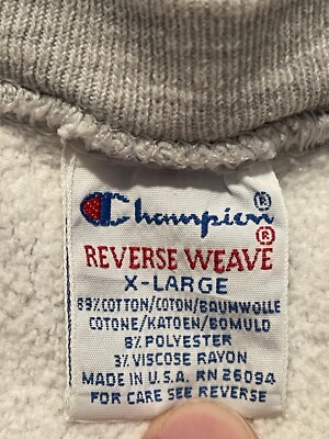 Vintage 80s 90s Holy Cross Champion Reverse Weave Crewneck