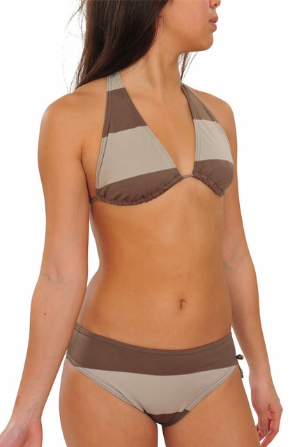 orange burberry bikini