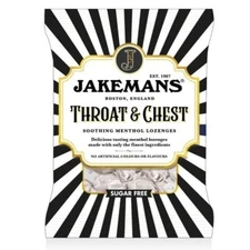Jakemans Throat & Chest Soothing Menthol Lozenges SUGAR FREE 50G