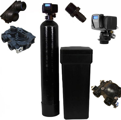5600 SXT Whole House Water Softener 48K Grains with Resin - Black