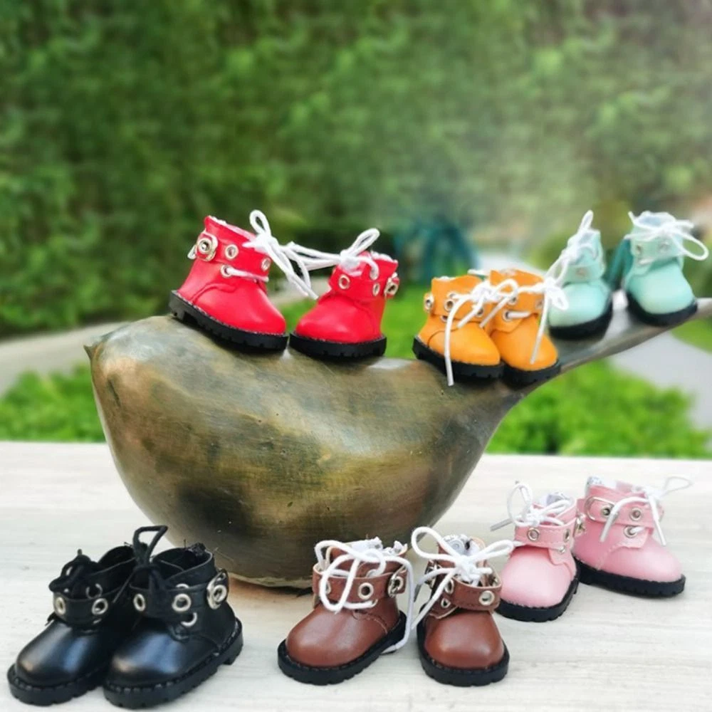 Game Playing House PU Leather Toys Accessories Mini Boots 20CM Doll Shoes