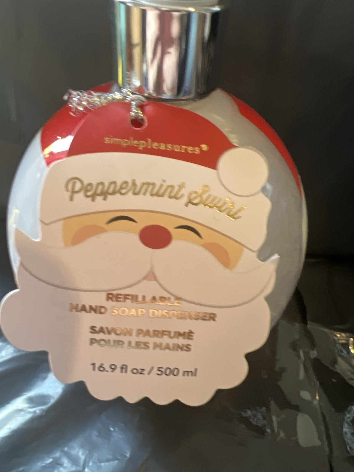 VANILLA FROSTING REFILLABLE HAND SOAP DISPENSERCHRISTMAS SANTA XMAS