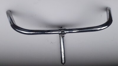 Englischer Fahrradlenker gemarkt RALEIGH Stahl Breite 52 cm weiß Stuck