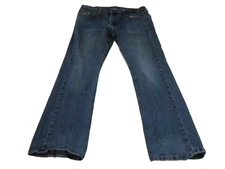 Levi's 527 Jeans Mens 36x32 Blue Denim Slim Fit Bootcut Low Rise Distressed