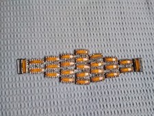 Fab 70, S Diamante Glass/ Lucite Belt Clasp For Fabric Belt.No Missing Stones