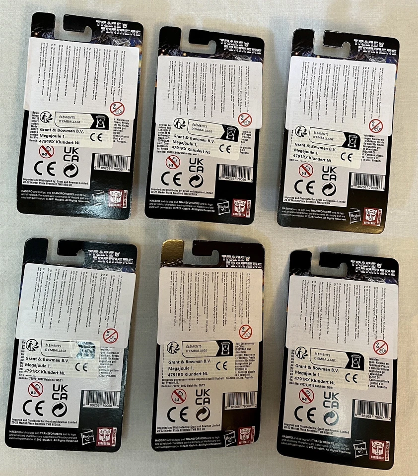 Transformers 6 Mini Figura Set Completo Megatron Starscream Grimlock Optimus - Imagen 2 de 4