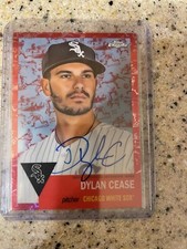 2022 TOPPS CHROME PLATINUM ANNIVERSARY DYLAN CEASE AUTO RED /5 