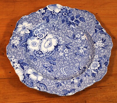 vintage Spode Blue Room Collection 'Primula' buffet/dessert plate 9 1/2''