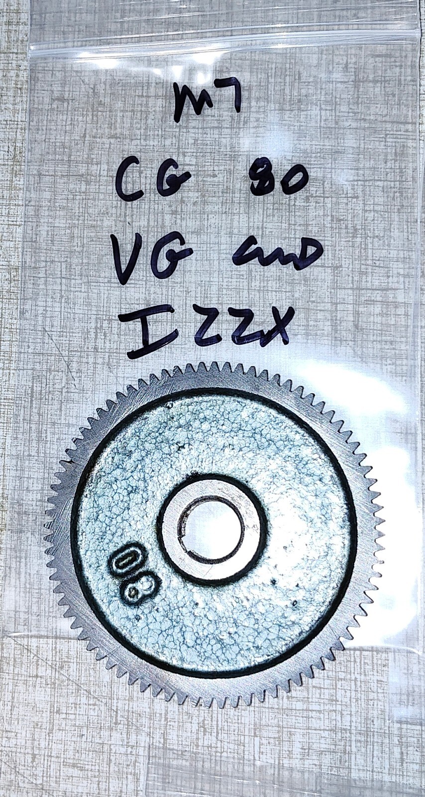 Emco Maximat 7 Lathe Metal 80 Tooth Change Gear I22X