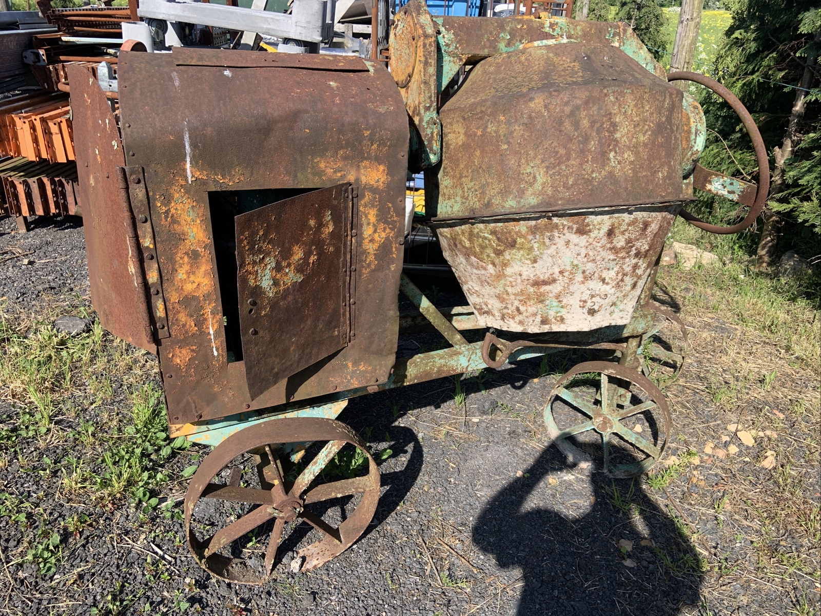 Vintage Lister diesel cement mixer eBay