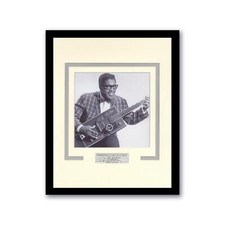 Bo Diddley AUTOGRAPH Signed Photo Custom Framed 11x14 Matted Display B ACOA