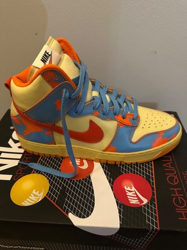 Size 9.5-Nike Dunk High 1985 SP Orange Acid Wash 2022 - 第 1/5 張圖片