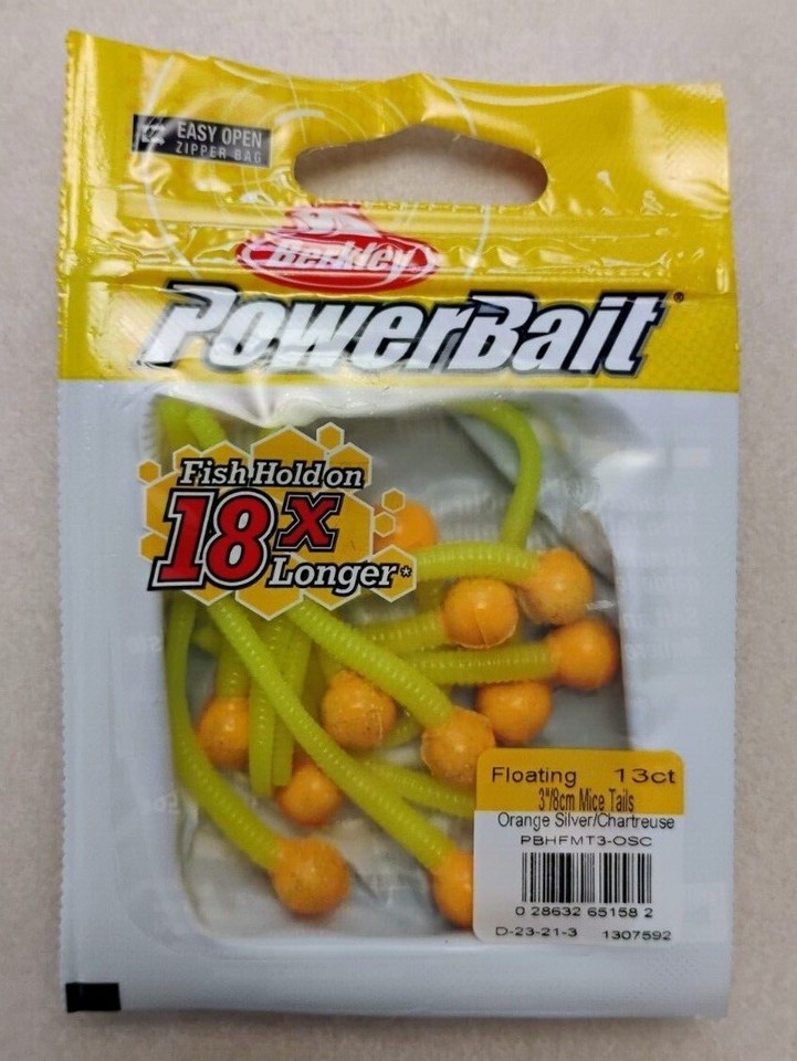 Berkley Powerbait Floating Mice Tails, 13 Per Pack, 3"/8cm, Choose - Foto 5