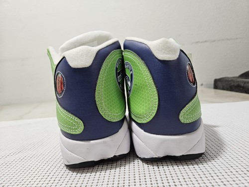 NWT Seattle Seahawks Men's Size 12 Athletic Sneakers Green Football Fan Shoes - Picture 8 of 9