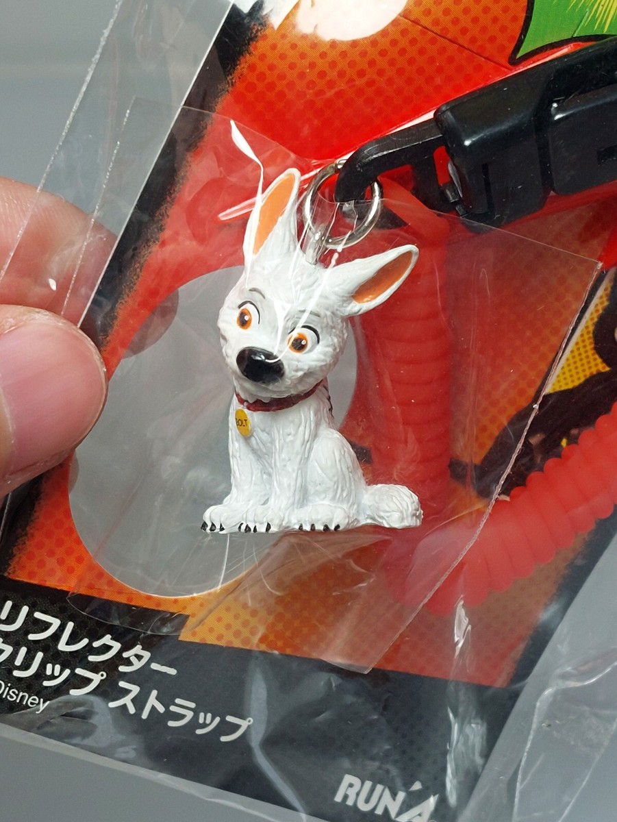 Bolt Dog & Lightning Bolt Disney Mascot Figure Strap RUN'A Japan