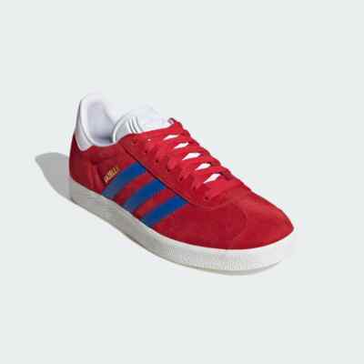 Mens adidas Gazelle Shoes IG2095 Better Scarlet / Blue / Core White | eBay