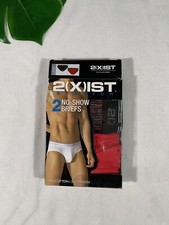 NIB 2 X IST No Show Briefs - Pack of 2 - Red/Black SZ Small 28/30 US P373
