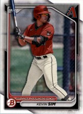 2024 Bowman Base Kevin Sim #BP-34 Arizona Diamondbacks Prospect Baseball Card