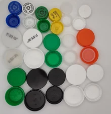 Plastic Bottle Tops Caps Lids -Arts & Crafts-Many Sizes & Colors-Up to 40% off