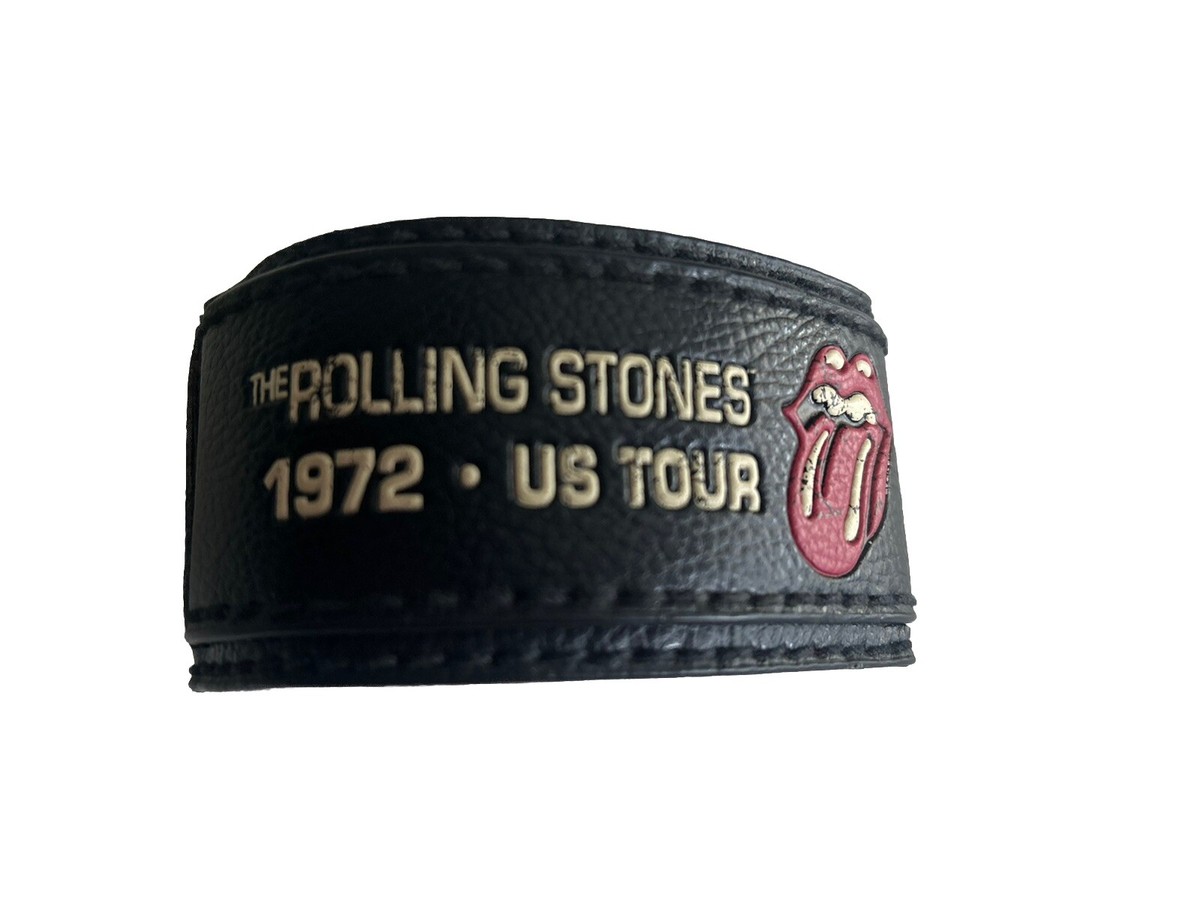 THE ROLLING STONES BCEthic 1972 US TOUR Leather Rock Concert Wrist 