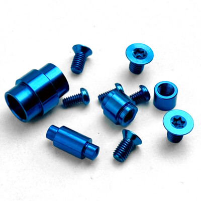 Blue Titanium Screw & Pivot Kit For Spyderco Para 3 C223 Pocket Knife US