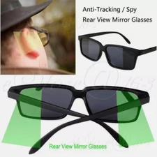 Rear View Mirror Glasses Sunglasses Behind Vision Eyewear Anti-Tracking Anti-Spy