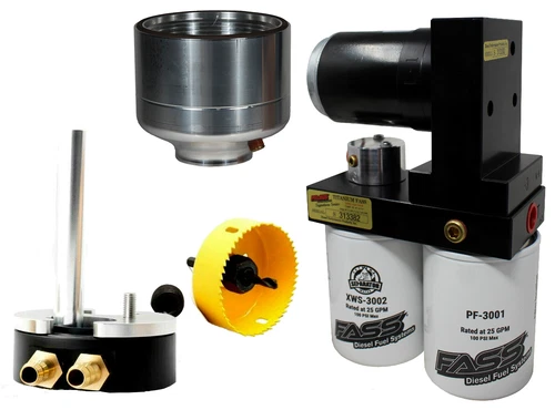 Fass 2011-14 6.6L Duramax 165 GPH Fuel Lift Pump + Fuel Filter Delete + Sump Kit