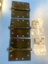 Hager Square Corner Door Hinge Black 4.5 inch x 4.5 inch 3-Pack BB1279 010266