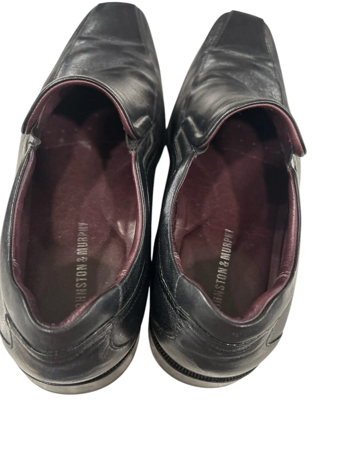 Men's Johnston Murphy Black Shaler Slip-On Shoes Loafers SZ 10 M - Image 3 of 4