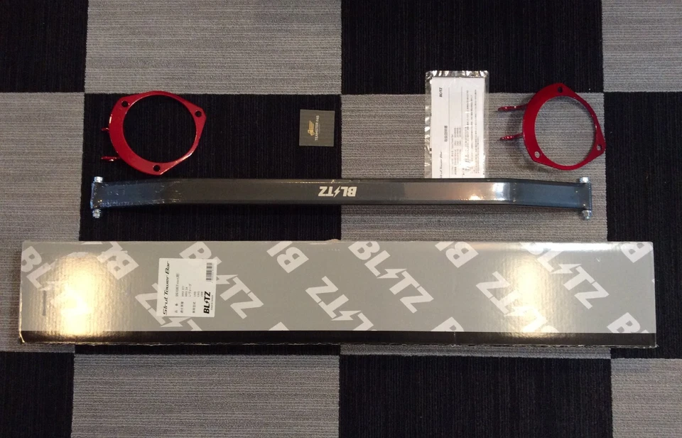 Barra de torre de puntal delantero BLITZ OEM para 15-21 Subaru WRX y STi Foto 2 de 4