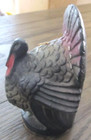 Vintage Gurley - 6" Thanksgiving Turkey Wax Candle (UNUSED) w/ Label Purple Gold — photo 2