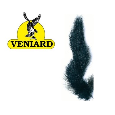 Veniard Dyed Black Squirrel Tails (Fox/Grey Squirrel Dyed Black) * 2024 Stock *