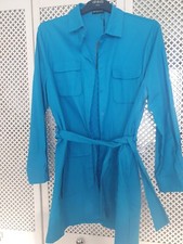 Turquoise Utility tie waist dress Pretty Little Thing Size 16