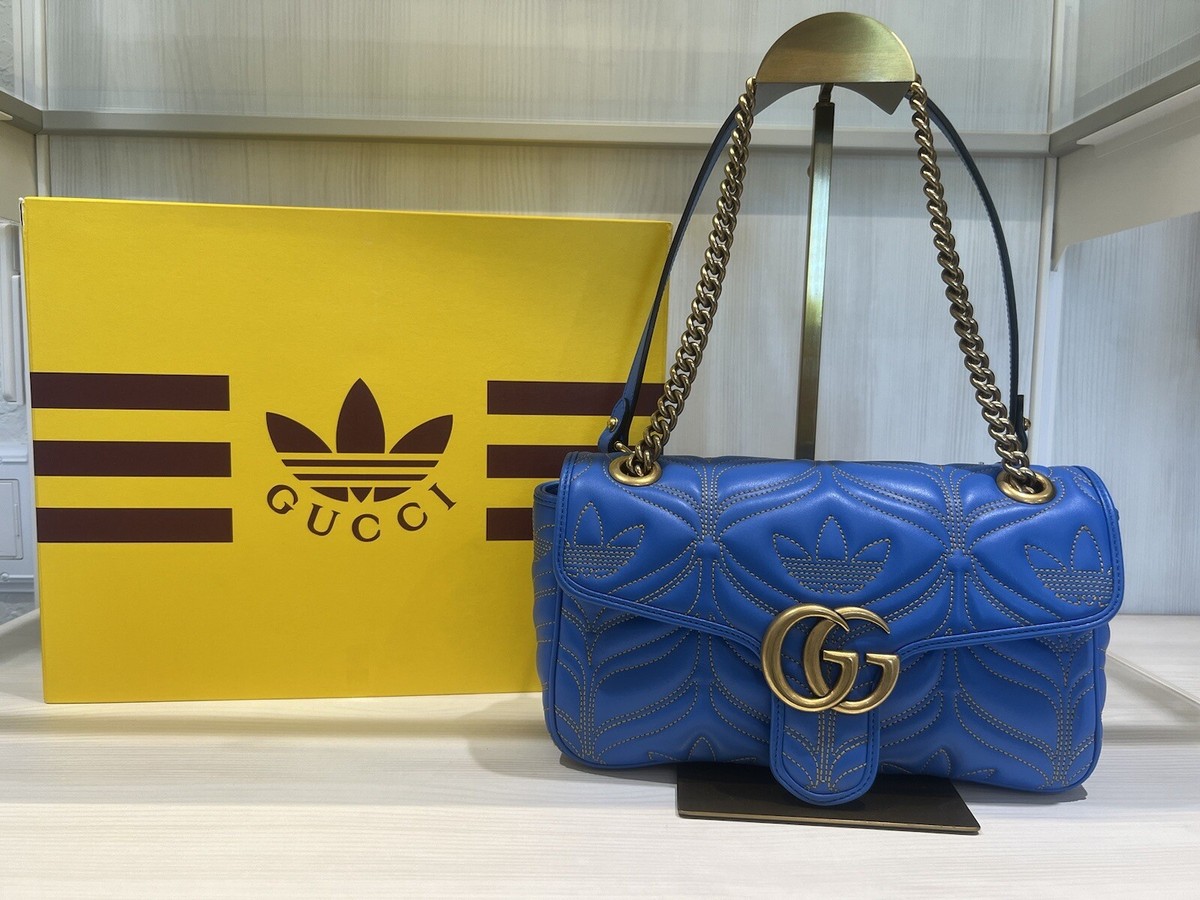 100% Authentic Gucci X Adidas Limited Edition Blue Leather 100% Authentic Gucci X Adidas Limited Edition Blue Leather