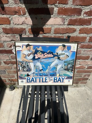 Original 1989 MLB Battle of The Bay World Series Poster, SF Giants