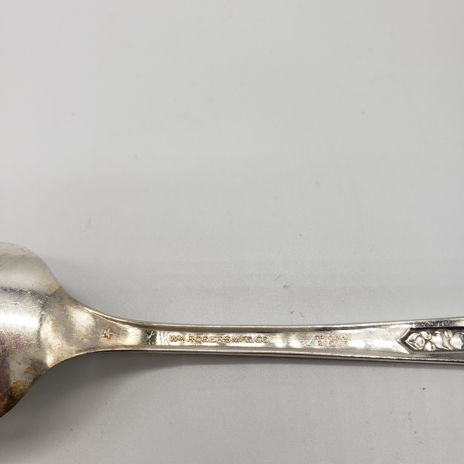 Vintage William Rogers Serving Spoon Silver Plated