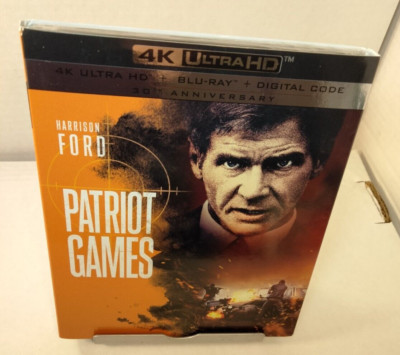 Patriot Games (4K+Blu-ray) Collector-Slipcover-NEW-Shipping with Tracking