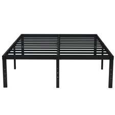 EMODA Queen Bed Frame No Box Spring Needed 18 Inch Heavy Duty Metal Tall Plat...