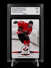 2014 Upper Deck  Connor McDavid  Team Canada Juniors Rookie Card DCG. rookie card picture