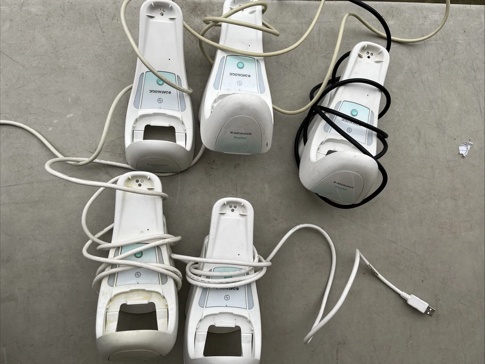 Bases de carga/bases de carga Datalogic WLC4090 solo con cables se venden como están lote de 5 Foto 2 de 4