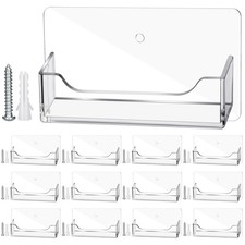 4 Pcs Wall Mount Business Card Holder Clear Acrylic Desk Business Card Holder...