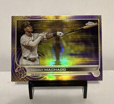 Topps 2022 Chrome Sonic Manny Machado Purple Yellow Pulse /299