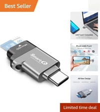 Versatile Type-C MicroSD Card Reader - Compatible with Windows, Mac, Android