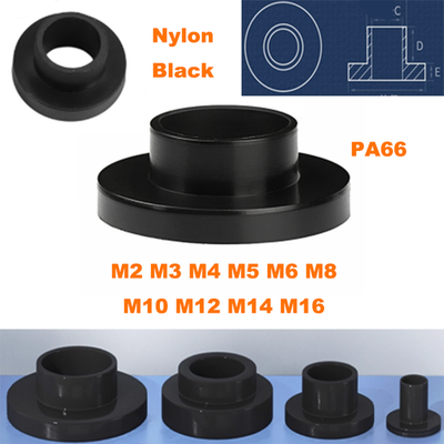#ad #ad Nylon Washer Insulated Particle Step T shaped Gasket Black PA66 M2 M16 $15.68