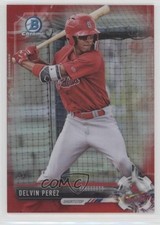 2017 Bowman Draft Chrome Red Refractor 1/5 Delvin Perez #BDC-147 d4v