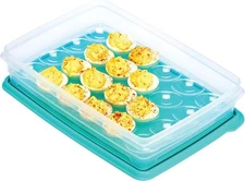 Buddeez Deviled Egg Container Tray - (Stackable) 24 Egg Carrier