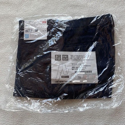 Uniqlo Navy Cotton Inspirational Pants W79 L79 Casual Stretch Used - Picture 2 of 6