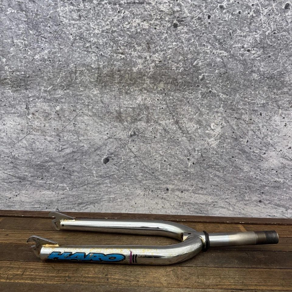 Garfo BMX Vintage Haro Group 1 Polegada Cromado Roscado 20 Old School Corrida Azul - Imagem 3 de 4