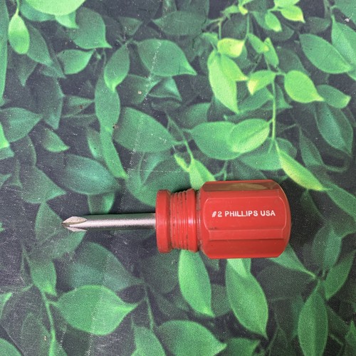 VTG Craftsman USA 9_41053 G WF Red Handle Stubby #2 Phillips Screwdriver , VGC - Picture 3 of 5